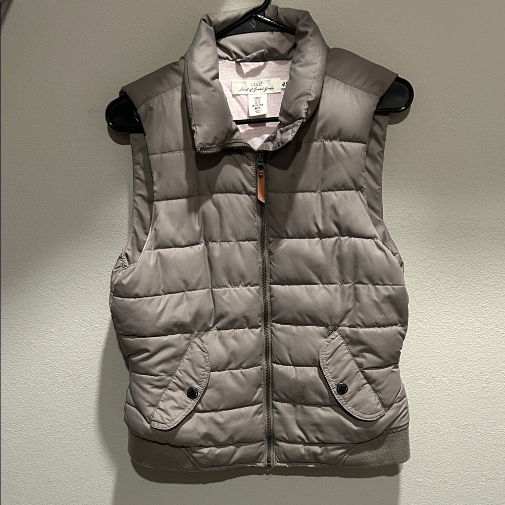 H&M Taupe Quilted Puffer Jacket